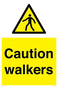 Caution walkers